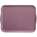 A purple rectangular Cambro tray with white handles.