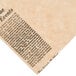 American Metalcraft newspaper deli wrap paper with 'The Events' newspaper print.