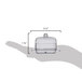 A clear Fineline plastic square tray with a clear lid.
