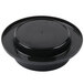 A black plastic container with a black lid.