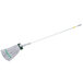 An Unger SmartColor microfiber string mop with a green and white cloth and handle.