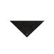 A black triangle-shaped tile with a white background.