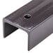 A National Public Seating EXT-8 Dolly Extension Bar Kit metal beam with a hole in it.