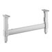 A white plastic Cambro Camshelving® dunnage stand with two legs.