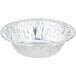 A round silver D&amp;W Fine Pack foil pie pan.