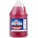 A Carnival King 1 gallon jug of red fruit punch snow cone syrup with a handle.