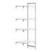A white Cambro Camshelving® Premium add on unit with three shelves.