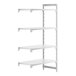 A white shelf with four legs.