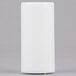 A white rectangular case with a white cylindrical object inside.
