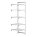 A white Cambro Camshelving® Premium add on unit with shelves.