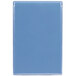 A blue rectangular object with white panels and a clip.