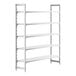 A white Camshelving Premium stationary starter unit with four shelves.