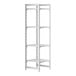 A white Cambro Camshelving Premium unit with four shelves.