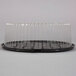 D&W Fine Pack G33-1 10 inch 1-2 Layer Cake Display Container with Clear Dome Lid - 80/Case
