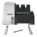 A silver and black Hobart 403-1 Meat Tenderizer machine with black plastic knit knife blades.