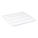 A white metal wire shelf for an Avantco merchandiser.