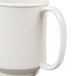 An ivory GET Tritan mug with a handle.