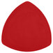 A red triangle shaped plate.