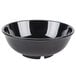 A black GET Elegance melamine bowl.