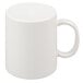 An ivory GET Tritan mug with a handle.