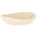A white oval GET Manila melamine bowl.
