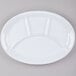 A white melamine platter with 4 compartments.
