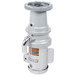 A close-up of a grey Hobart commercial garbage disposer with a metal handle.