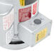 A Hobart commercial garbage disposer with long upper housing.