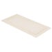 A rectangular white melamine tray with a faux oak wood design.