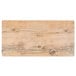 A GET Melamine faux oak wood display tray with a wood surface and knots.