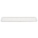 A white plastic drip tray grid with vertical bars.