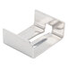 A silver metal Grindmaster Cecilware Lockdown Washer with a small hole in it.