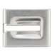 A rectangular stainless steel Grindmaster Cecilware 2012 lockdown washer with a hole.