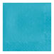 A Bermuda blue paper napkin with a white square border.