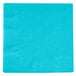 A Bermuda Blue paper napkin with a white background.