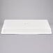 A white fiberglass MFG Tray dough proofing box with a lid.