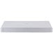 A gray rectangular fiberglass dough proofing box with a lid.