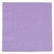 A purple napkin with a white background.