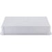 A white rectangular fiberglass dough proofing box with a lid.
