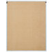 An Aarco black felt indoor message board with a white frame.