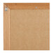 A black felt open face message board with a wooden frame.