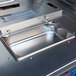 A Metro C5 holding and proofing cabinet with a clear door on a counter.