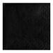 A black Creative Converting beverage napkin with a diamond pattern.