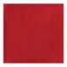 A red paper napkin with a diamond pattern.