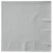 A white napkin with a square edge.