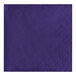 A purple paper napkin with a white diamond pattern.