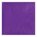 A purple paper napkin with a square design.