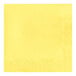 A Creative Converting yellow paper napkin with a diamond pattern.