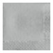 A white paper napkin with a diamond pattern.