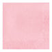 A pink napkin with a diamond pattern.